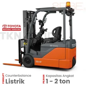 Forklift Toyota 1 - 2 ton 8FBE 3-Wheeler