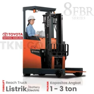 Reach Truck Toyota 1 / 1.5 / 2 / 2.5 / 3 ton 8FBR10/15/20/25/30