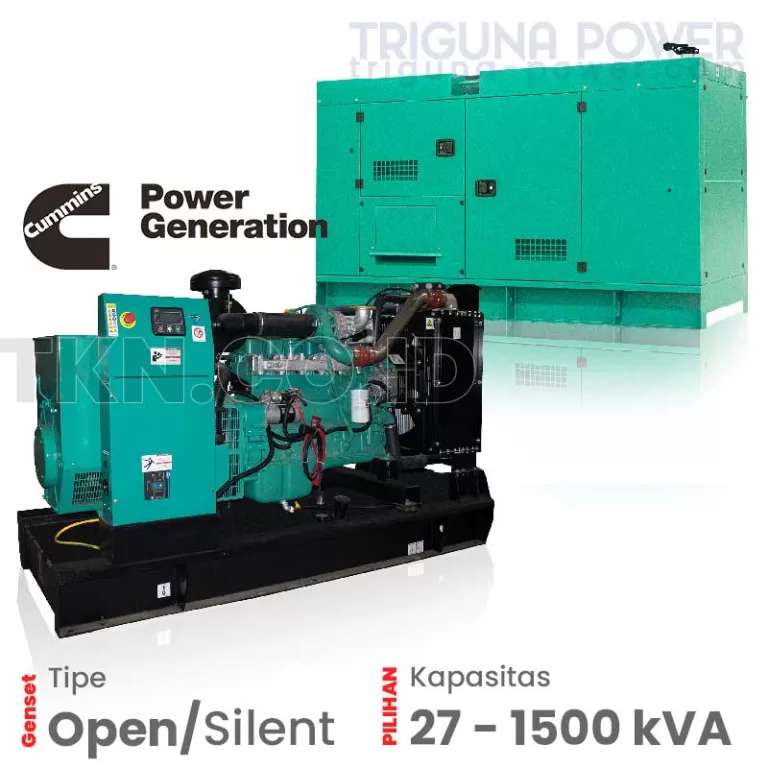 Genset Cummins 114 – 400 kVA Silent dan Open