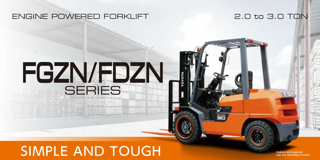Forklift Toyota Z-Series FGZN/FDZN 2 – 3 Ton