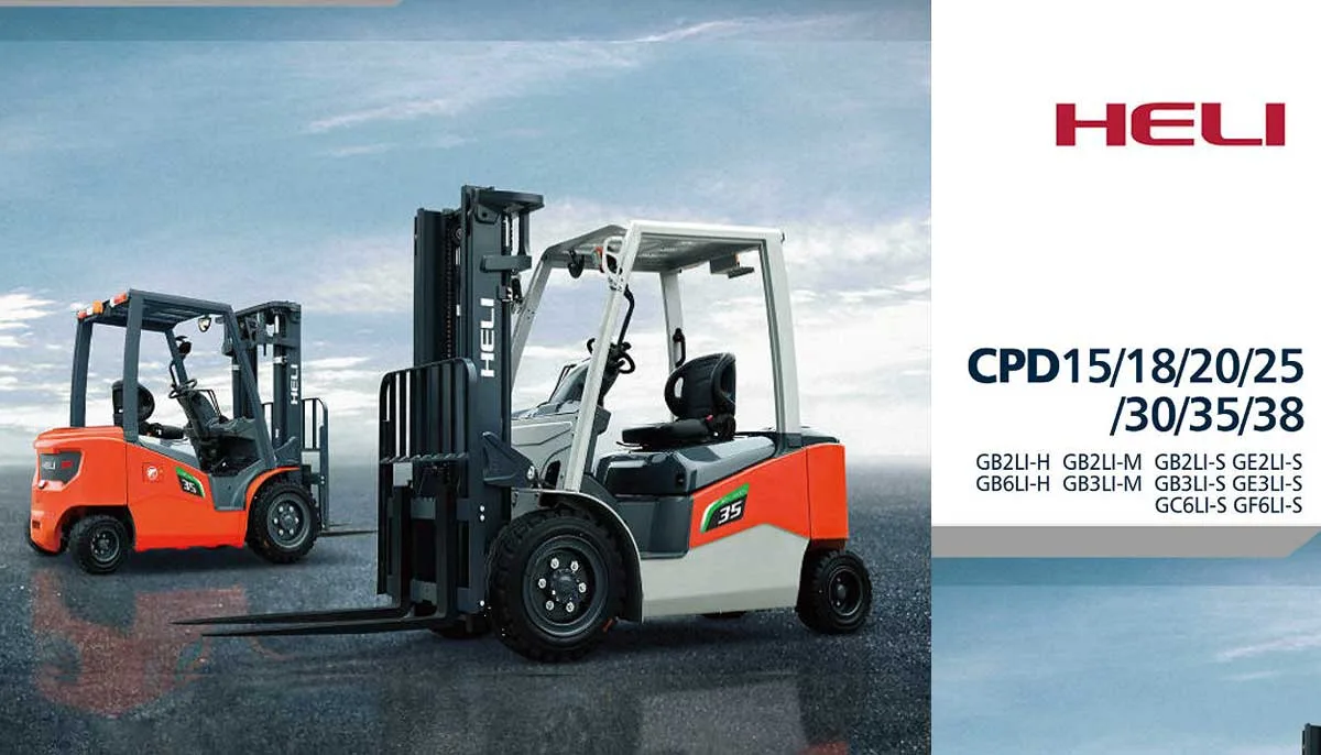 Forklift HELI G2 Series 1.5-3.8 Ton Baterai Lithium