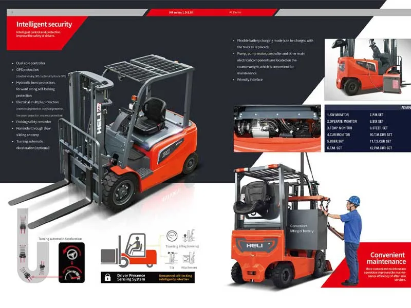 Forklift Listrik HELI H4 Lead-Acid 1.5-3.8 Ton