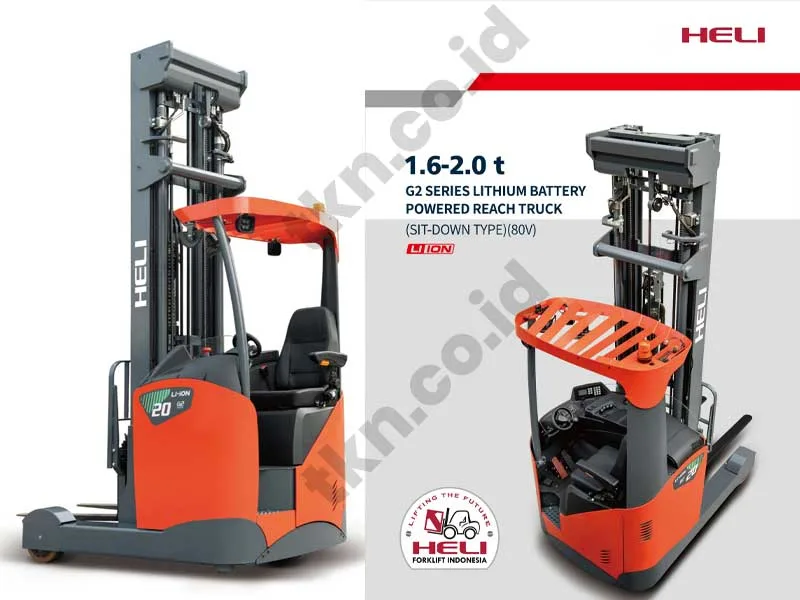 HELI G2 Series Lithium Reach Truck 1.6-2.0 Ton (Sit-Down Type)