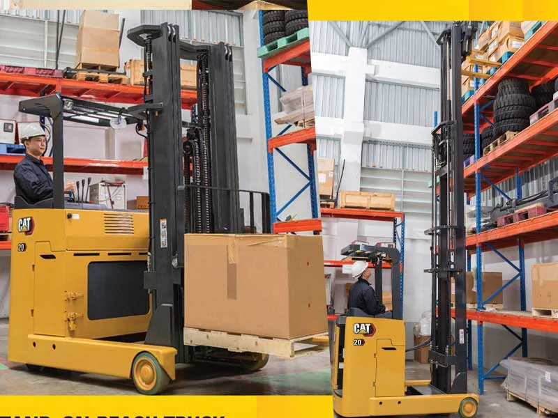 Stand-On Reach Truck Cat NRS 1.0-3.0 Ton