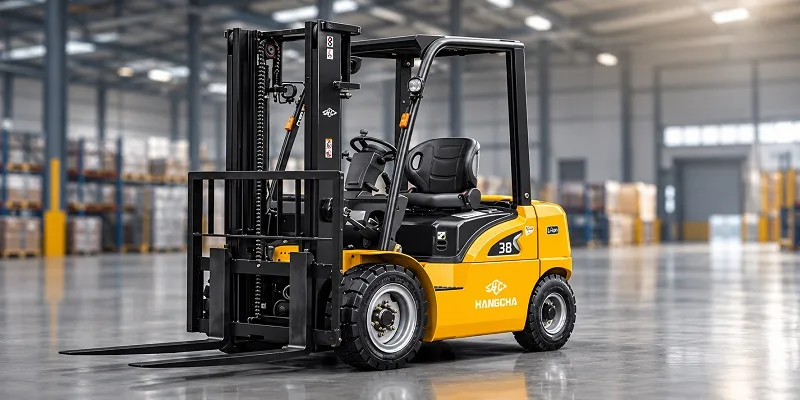 Hangcha Forklift in Warehouse Light